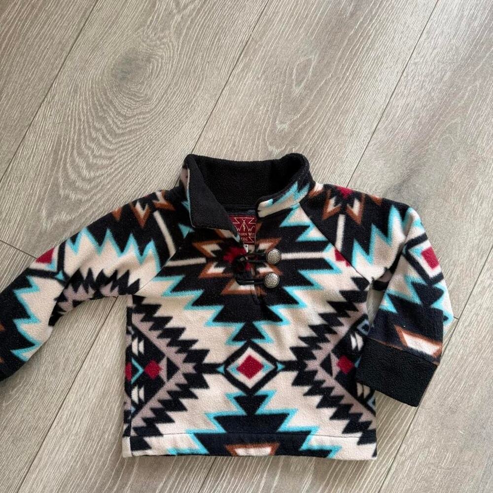 Western witts southwestern fleece pullover